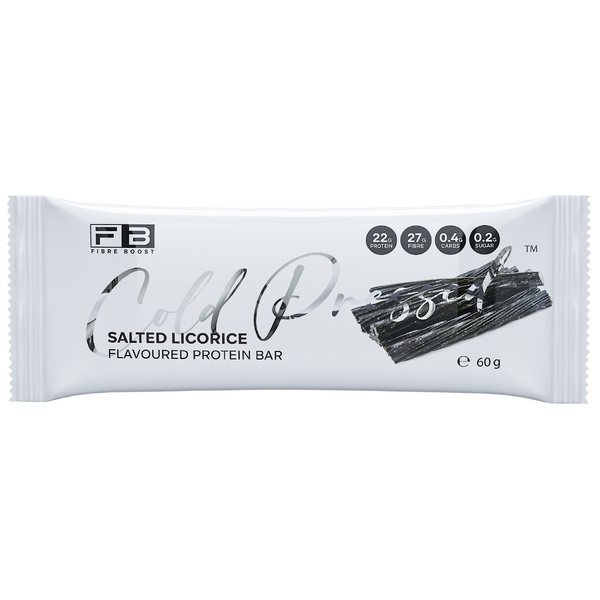 Fibre Boost-Cold Pressed Salted Licorice Protein Bar 60G