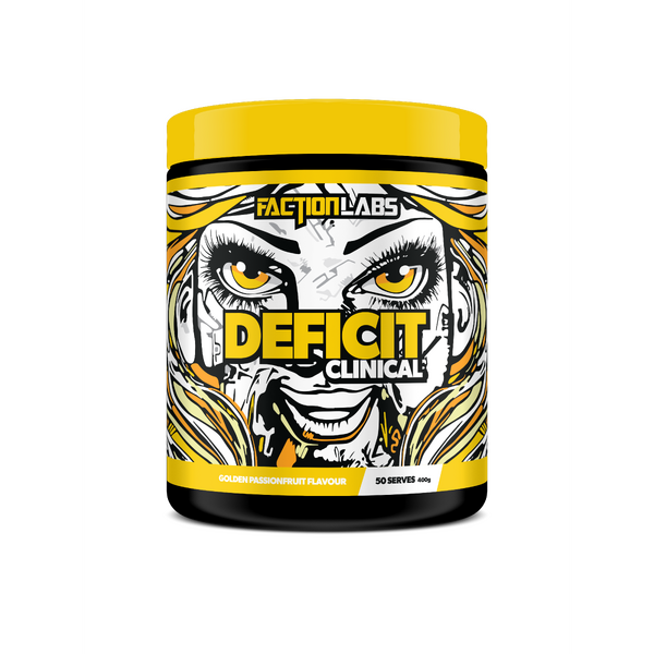 Faction Labs-Deficit Clinicals Golden Passionfruit 50 Serve