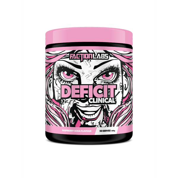 Faction Labs-Deficit Clinicals Raspberry Soda 50 Serve
