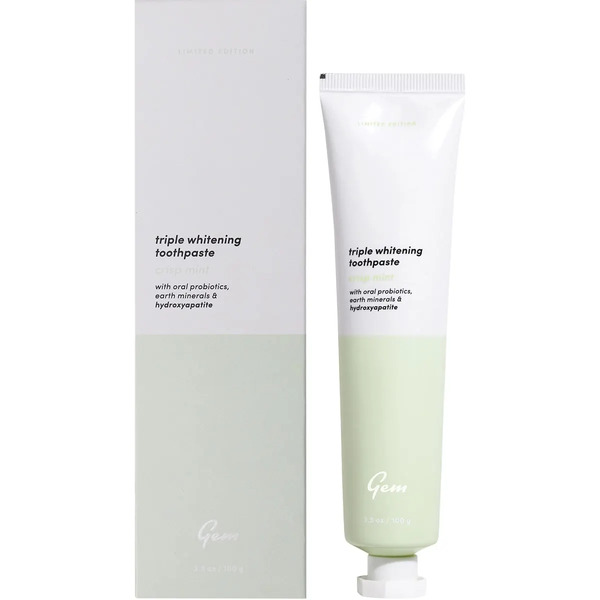 Gem-Toothpaste Triple Whitening Crisp Mint 100g