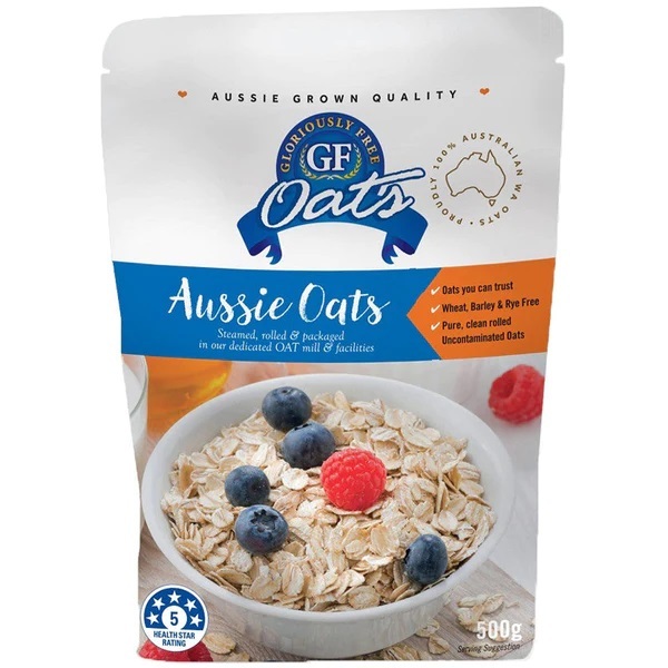 GK Gluten Free Foods-GF Oats Traditional Steamed Rolled Oats 500g