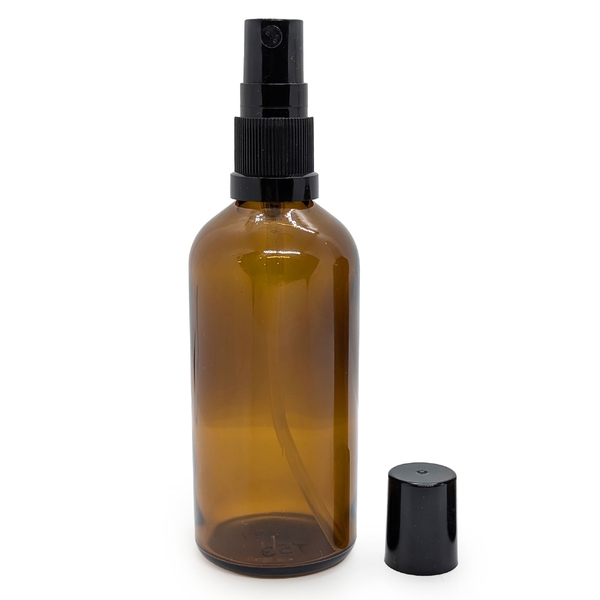 Gumleaf Essentials-Amber Glass Bottle With Black Spray 100ML