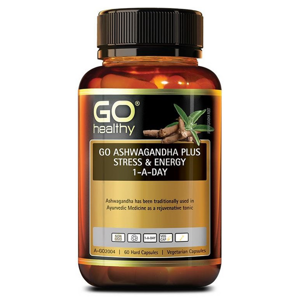 GO Healthy-Go Ashwagandha Plus 1-A-Day 60VC