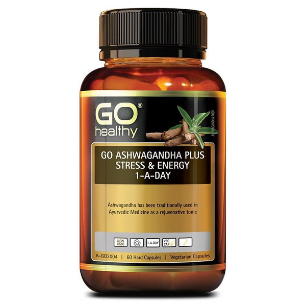 GO Healthy-Go Ashwagandha 8000+ 1-A-Day 60VC