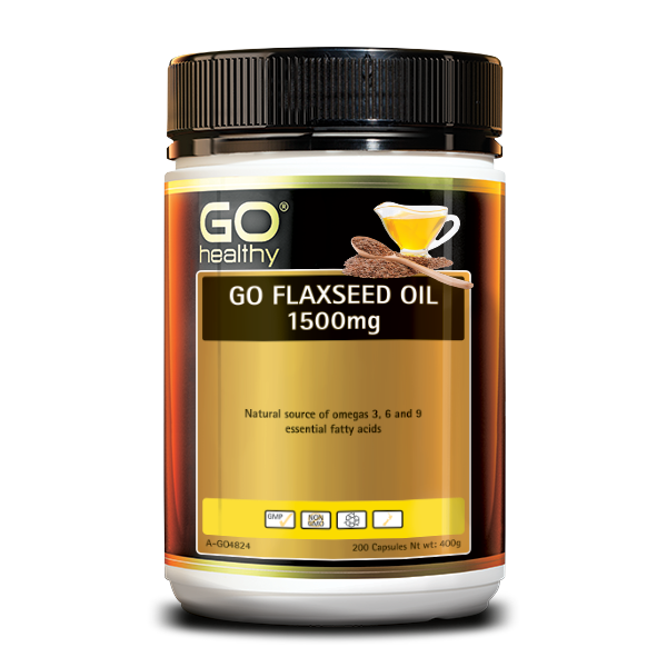 GO Healthy-Go Flaxseed Oil 1500mg 200C