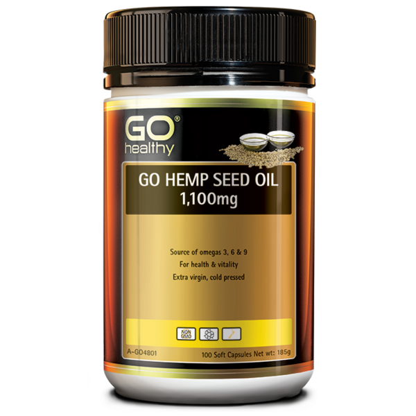 GO Healthy-Go Hemp Seed Oil 1100MG 100C
