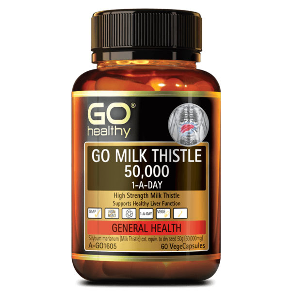 GO Healthy-Go Milk Thistle 50 000 1-A-Day 60VC