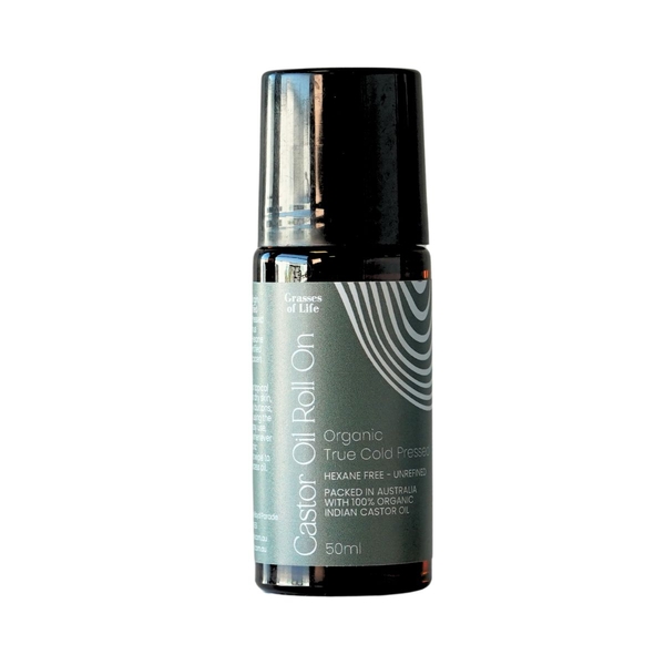Grasses of Life-Organic Castor Oil Roll On 50ML