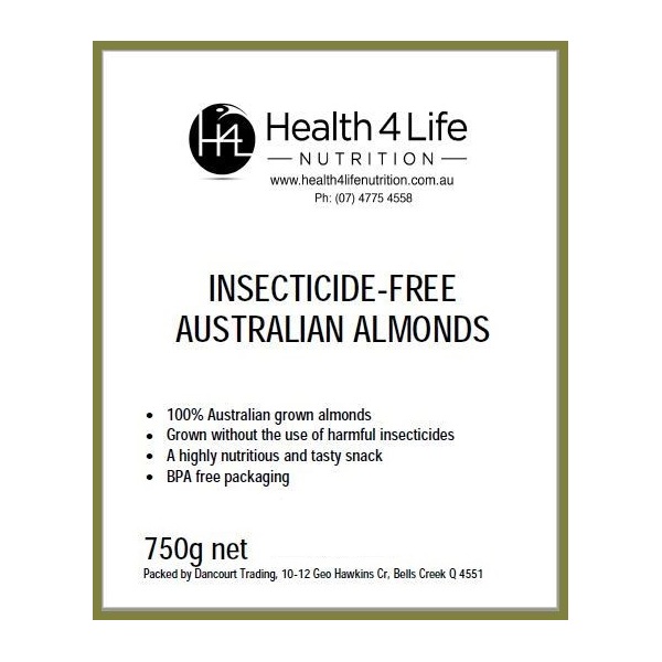 Health 4 Life Nutrition-Insecticide-Free Australian Almonds 750G