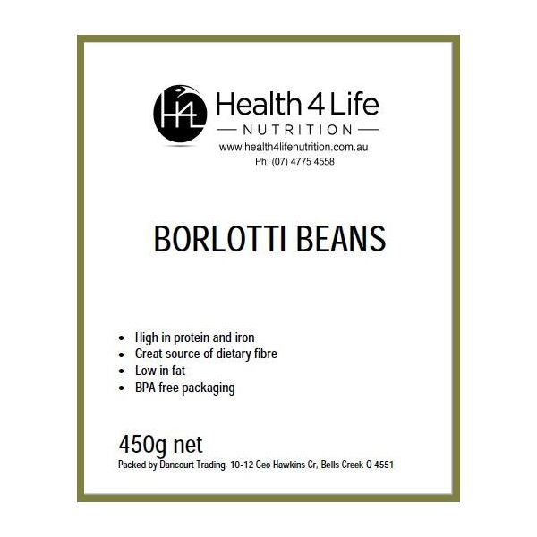 Health 4 Life Nutrition-Borlotti Beans 450G