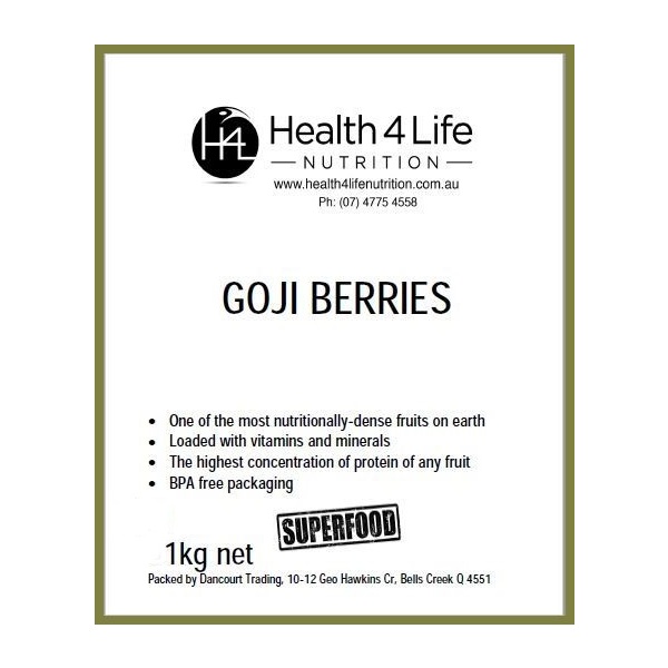 Health 4 Life Nutrition-Goji Berries 1KG