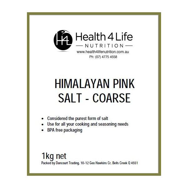 Health 4 Life Nutrition-Himalayan Pink Salt Coarse 1KG