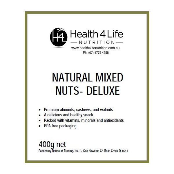 Health 4 Life Nutrition-Raw Mixed Nuts- Deluxe 400G