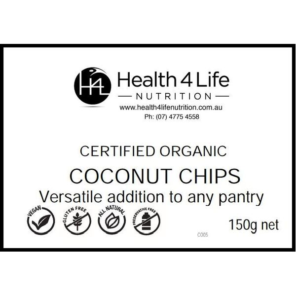 Health 4 Life Nutrition-Organic Coconut Chips 150G