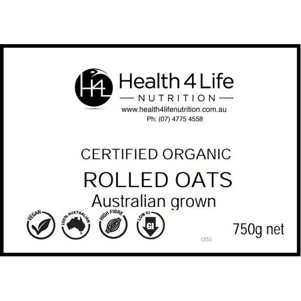 Health 4 Life Nutrition-Organic Rolled Oats 750G