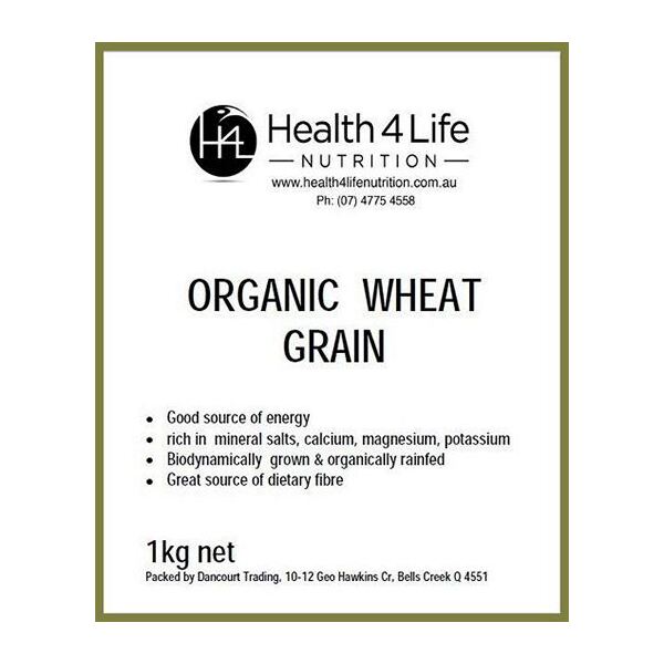 Health 4 Life Nutrition-Organic Wheat Grain 1KG