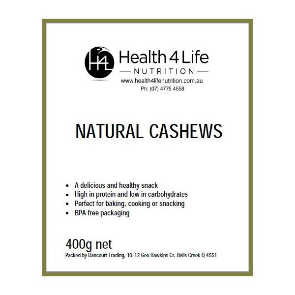 Health 4 Life Nutrition-Raw Cashews 400G