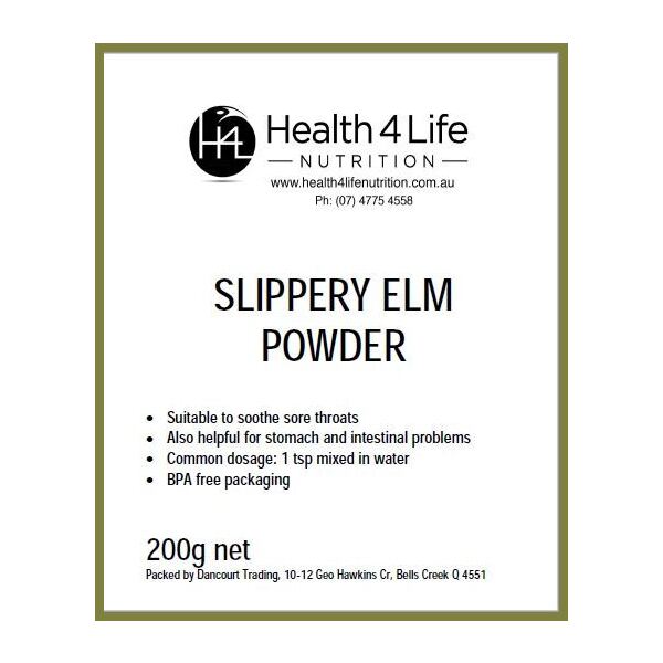 Health 4 Life Nutrition-Slippery Elm Powder 200G