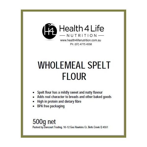 Health 4 Life Nutrition-Wholemeal Spelt Flour 500G