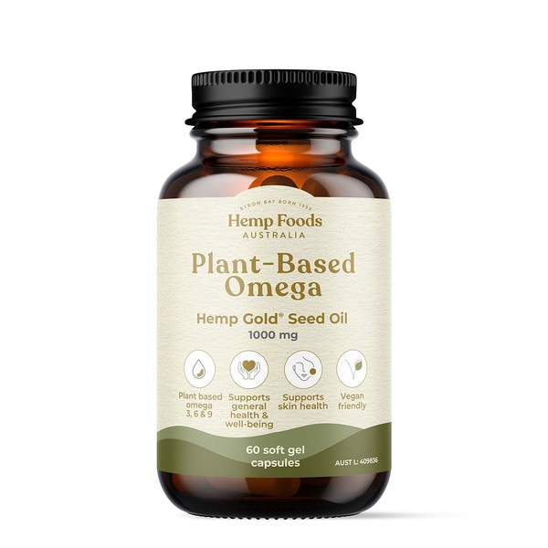 Hemp Foods Australia-Plant-Based Omega Hemp Seed Oil 60C