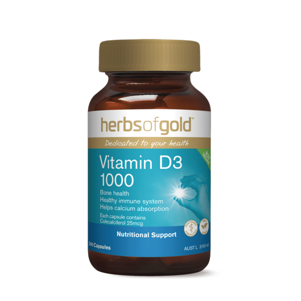 Herbs of Gold-Vitamin D3 1000 240C