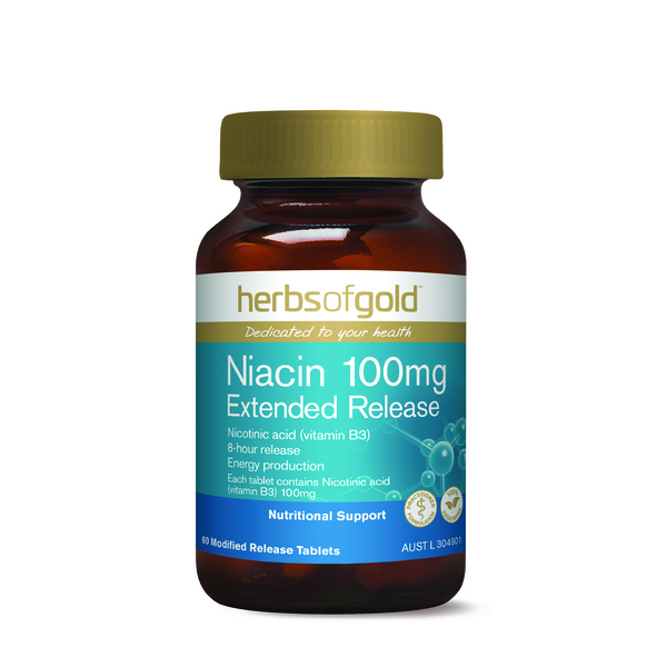 Herbs of Gold-Niacin 100mg Extended Release 60T