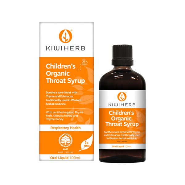 Kiwiherb-Organic Children's Throat Syrup 100ML