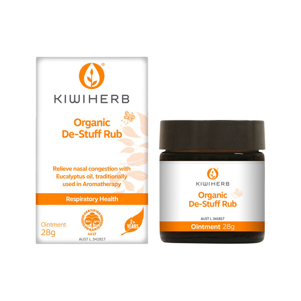 Kiwiherb-Organic De-Stuff Rub 28G