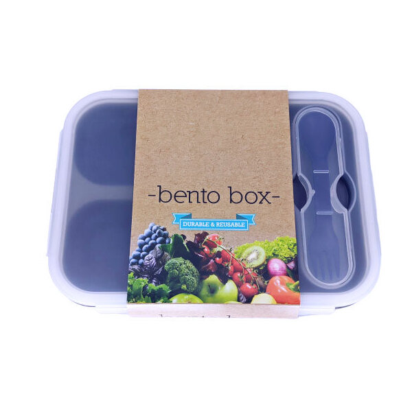 Kuvings-Bento Box Blue 3 Hole Container