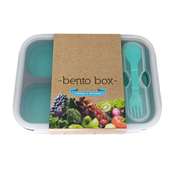Kuvings-Bento Box Green 3 Hole Container