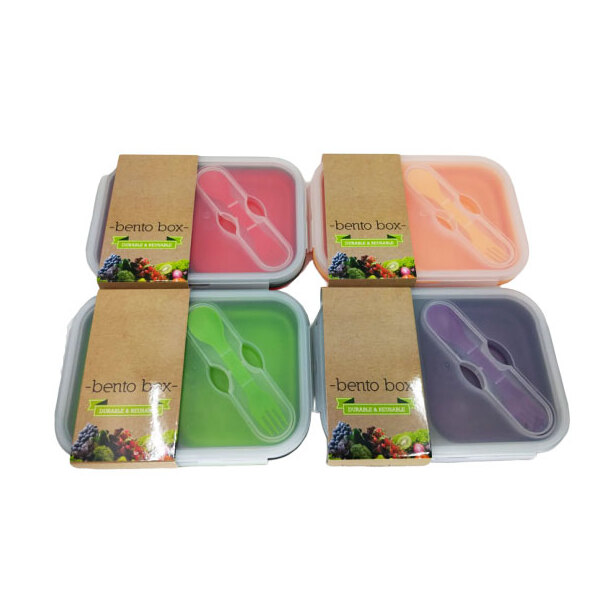 Kuvings-Bento Box Lime Green 2 Hole Container