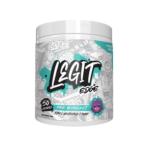 Legit Supps-Legit Edge Pre Workout Passionfruit 50 Serves