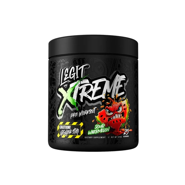 Legit Supps-Legit Xtreme Pre Workout Watermelon 25 Serves