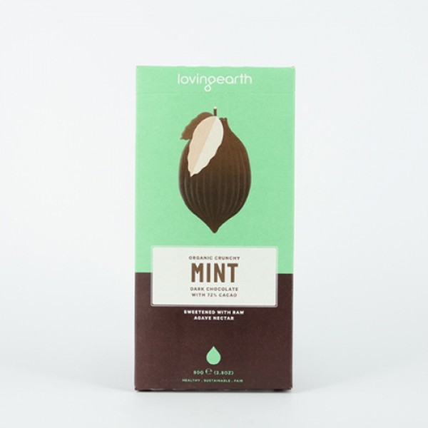 Loving Earth-Crunchy Mint Chocolate 80G