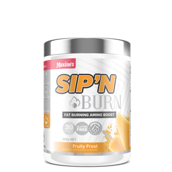 Maxine's-SIP N' BURN Fat Burning Amino Boost Fruity Frost 300G