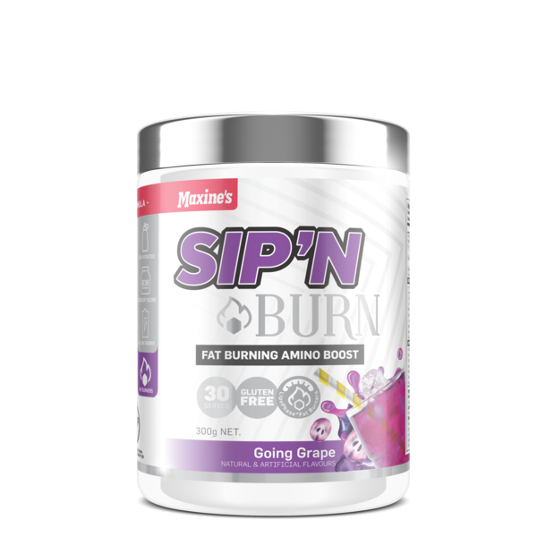 Maxine's-SIP N' BURN Fat Burning Amino Boost Going Grape 300G