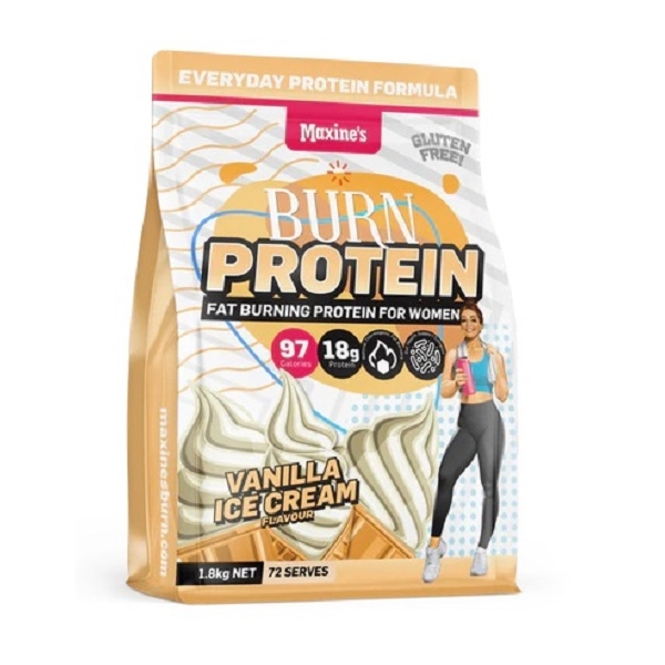 Maxine's-Burn Protein Vanilla Ice Cream 1.8KG