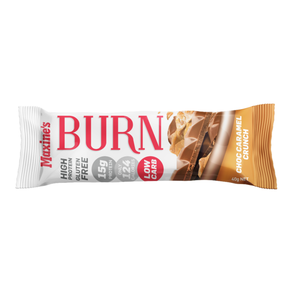 Maxine's-Burn Bar Caramel Crunch 40G