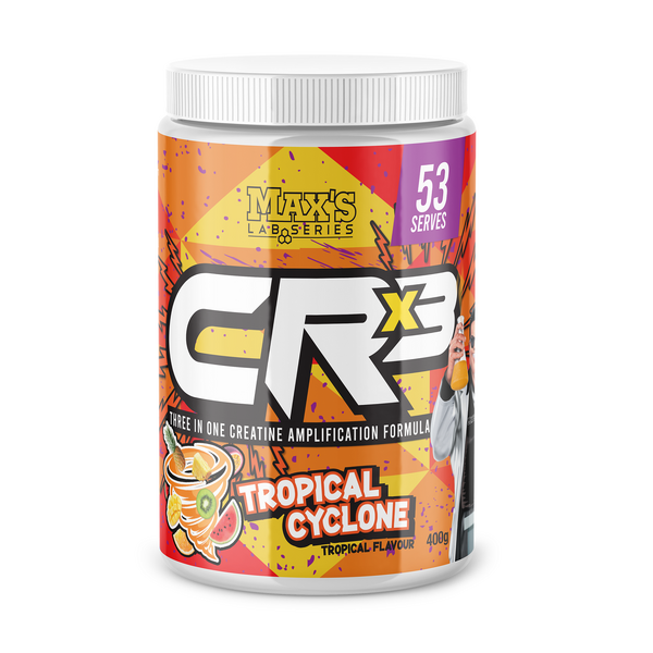 MAX's-Creatine CRx3 Tropical Cyclone 400G (53 Serve)