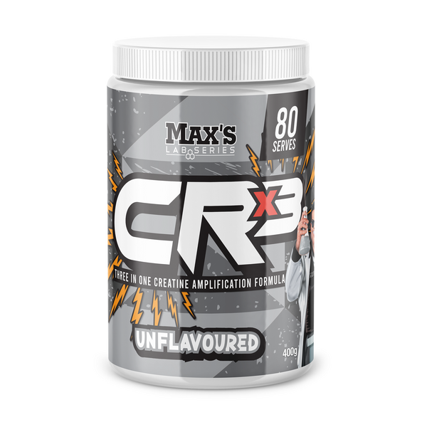 MAX's-Creatine CRx3 Unflavoured 400G (80 Serve)