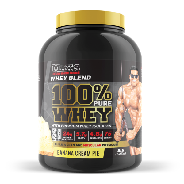 MAX's-100% Whey Protein Banana Cream Pie 2.27KG