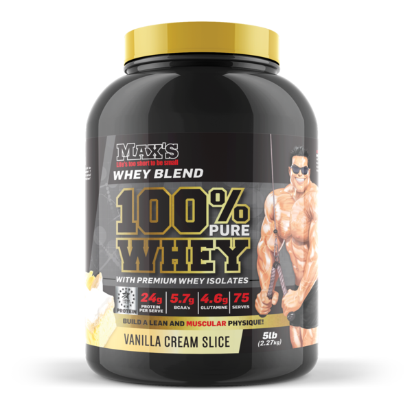 MAX's-100% Whey Protein Vanilla Cream Slice 2.27KG