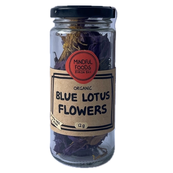 Mindful Foods-Blue Lotus Flowers Organic Herbal Tea 12G