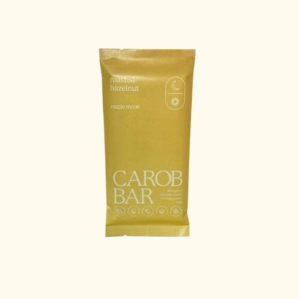 Maple Moon-Organic Vegan Hazelnut Carob Bar 90g