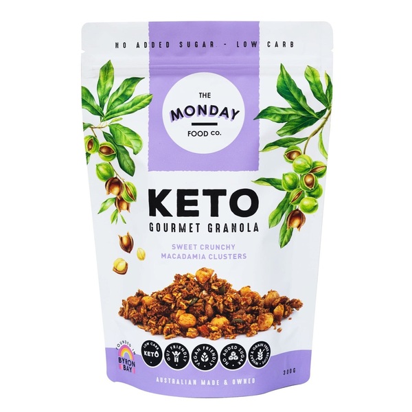 The Monday Food Co-Keto Granola Sweet Macadamia Clusters 300G