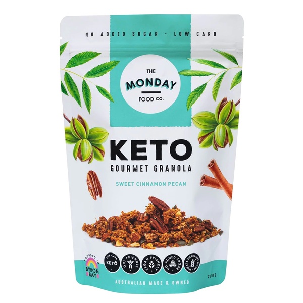 The Monday Food Co-Keto Granola Sweet Cinnamon Pecan 300G