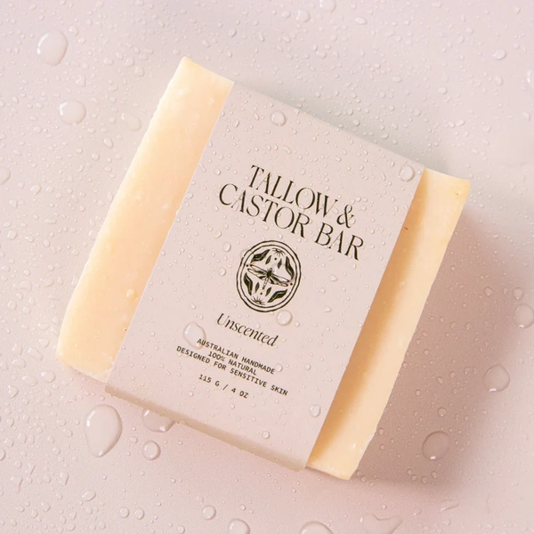 Naked Tallow-Tallow & Castor Bar - Unscented 115G
