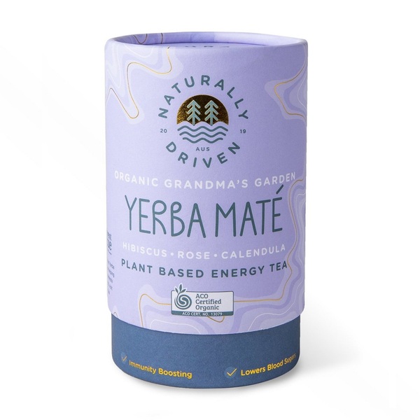 Naturally Driven-Organic Grandmas Garden Yerba Maté Blend 60g