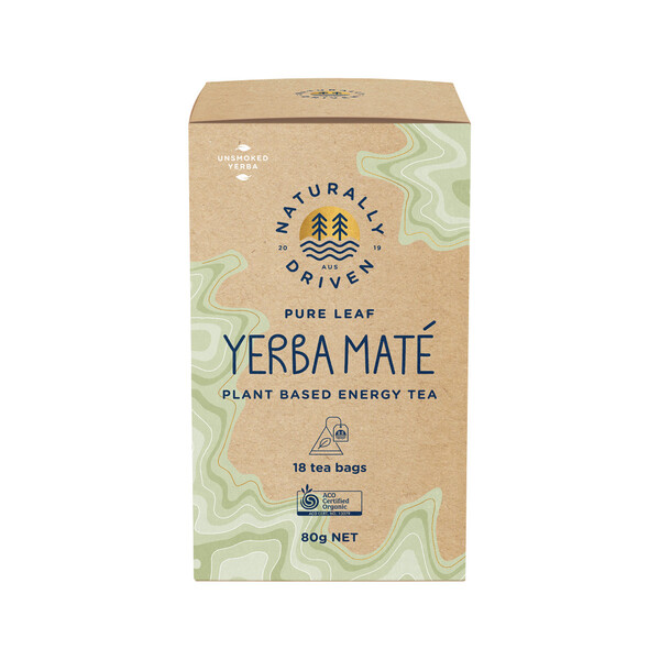 Naturally Driven-Organic Yerba Maté Pure 18 Bag