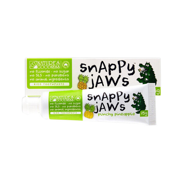 Nature's Goodness-Snappy Jaws Toothpaste Punchy Pineapple 75G